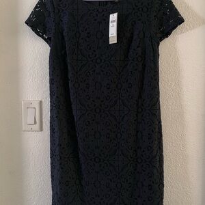 Banana Republic Navy Lace Dress